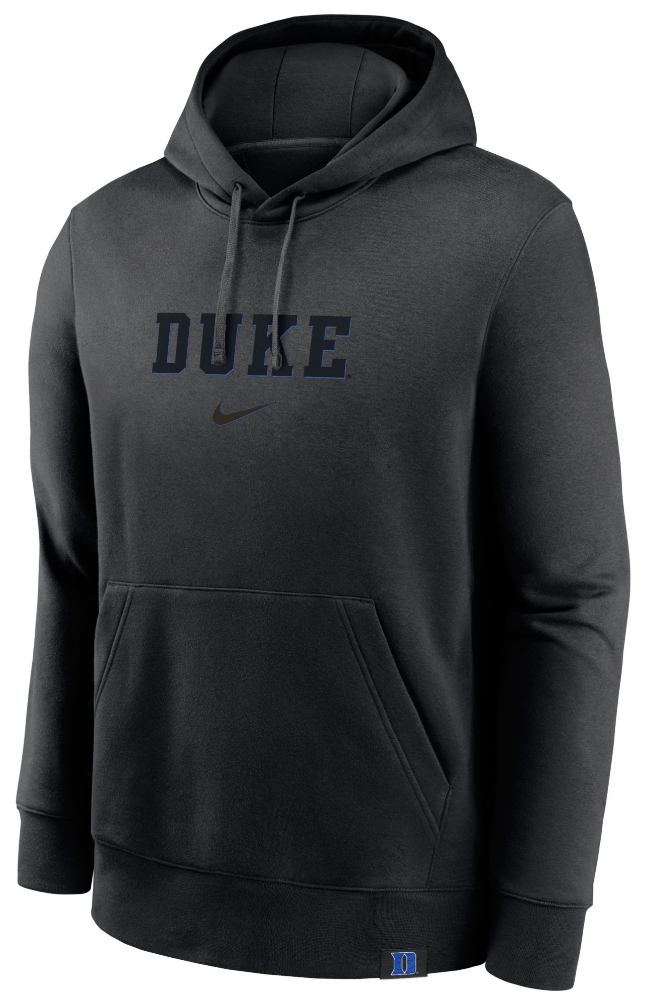Nike Men's Duke Blue Devils Black Stat Club Fleece Pullover Hoodie