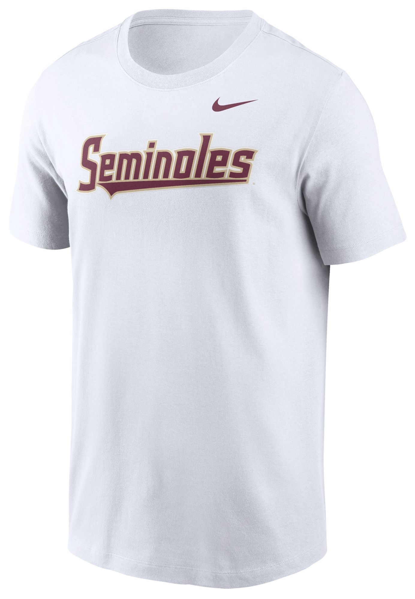 Nike Men's Florida State Seminoles White Baseball Words T-Shirt