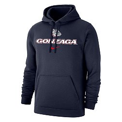 Nike Men's Gonzaga Bulldogs Blue Club Fleece Wordmark Pullover Hoodie