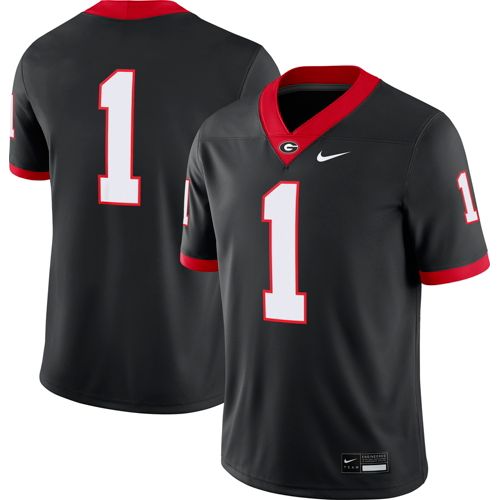 Nike Men's Georgia Bulldogs #1 Black Alternate Dri-FIT Game