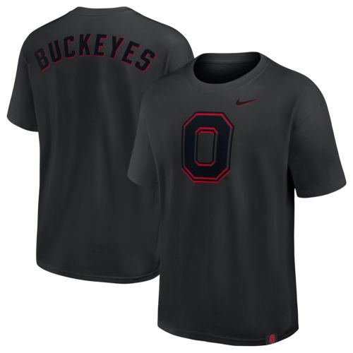Nike Men's Ohio State Buckeyes Black Football Helmet T-Shirt