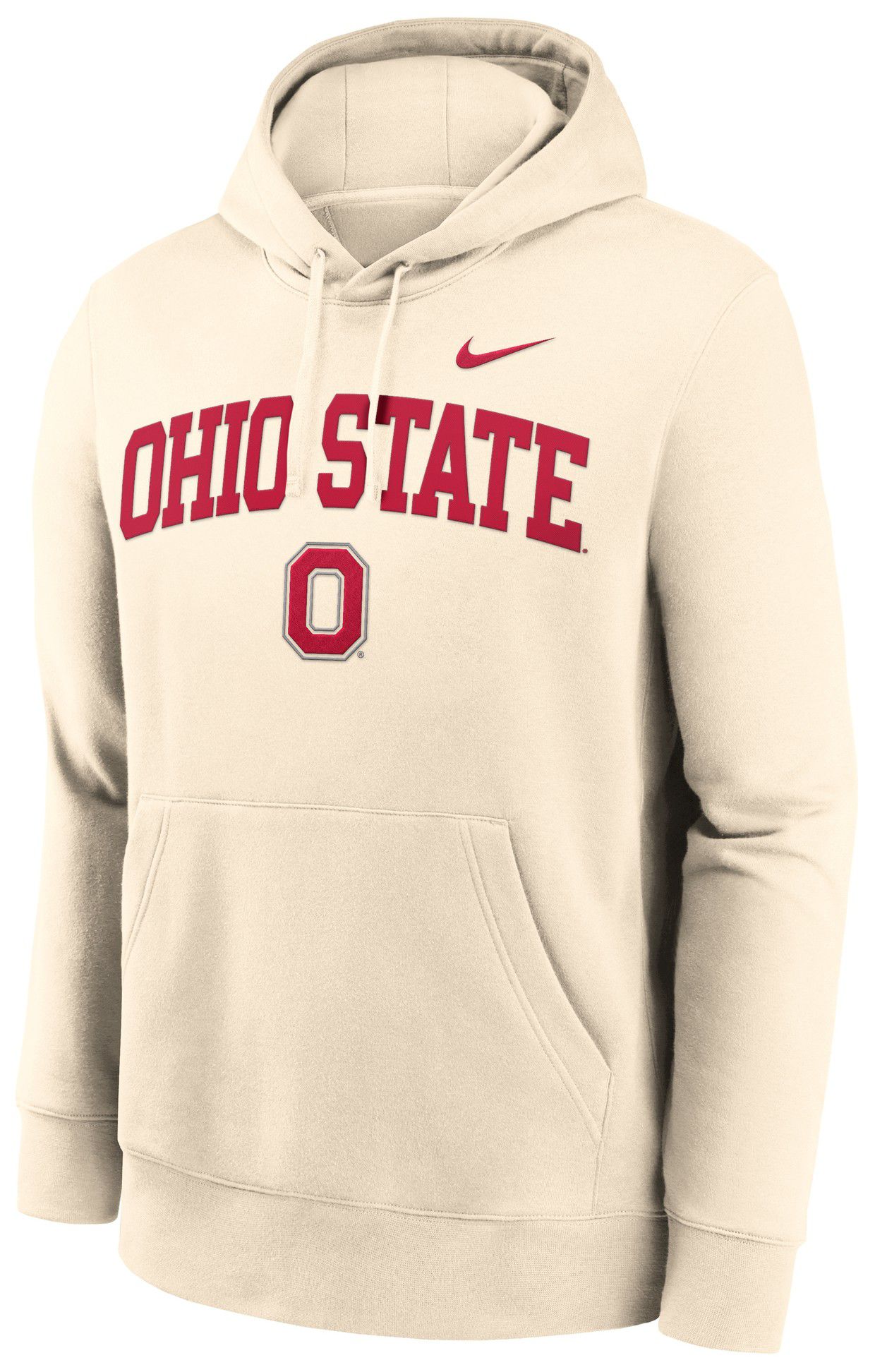 Nike Adult Ohio State Buckeyes Club Fleece Natural Hoodie
