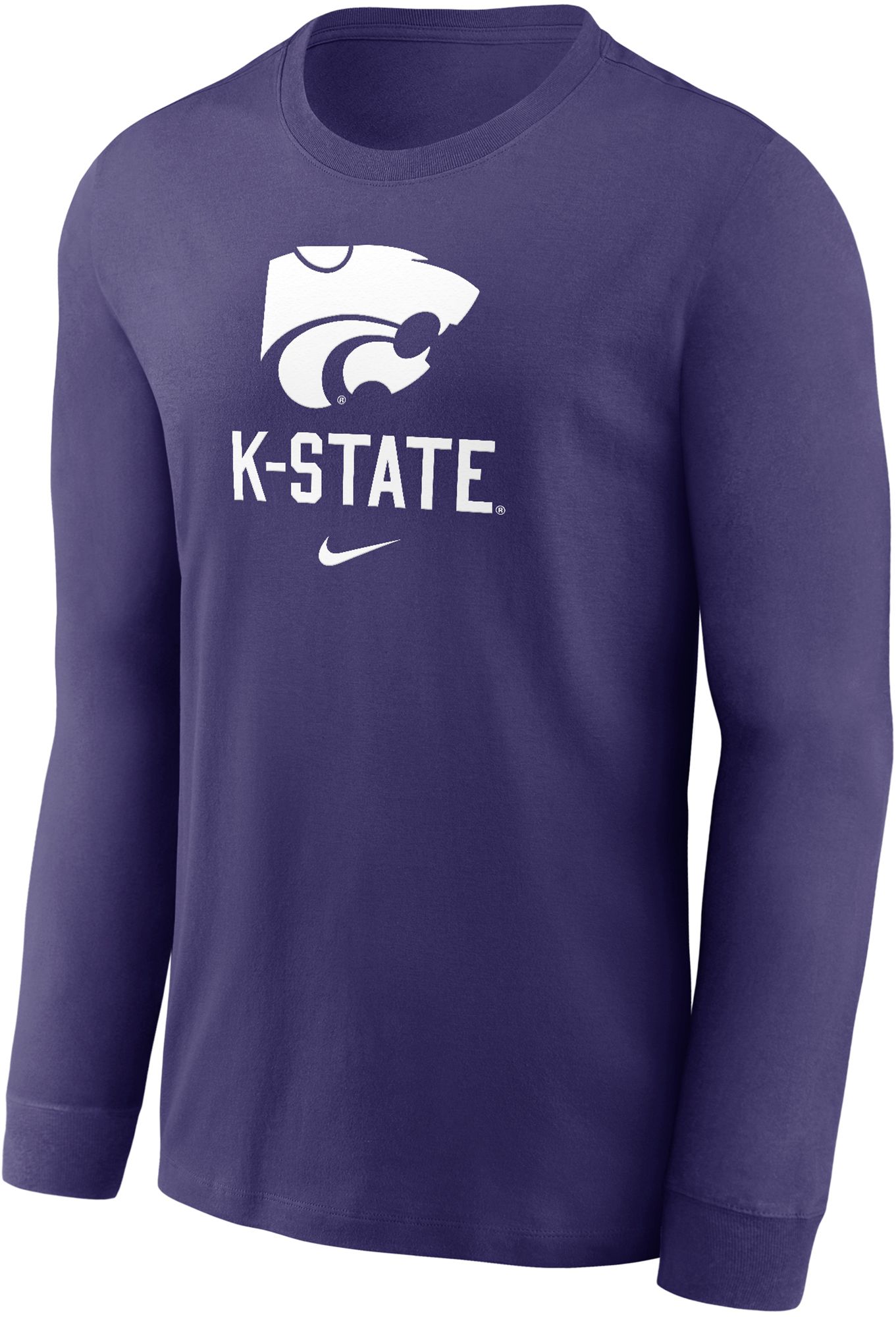 Nike Men's Kansas State Wildcats Purple Dri-FIT Legend Name Drop Long Sleeve T-Shirt