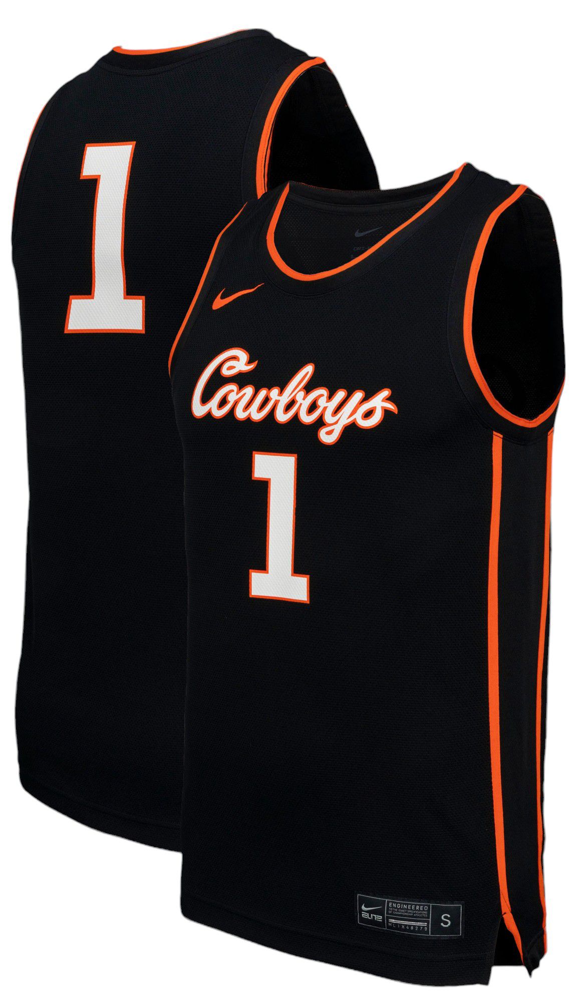 Nike Men's Oklahoma State Cowboys Black Replica Basketball Jersey