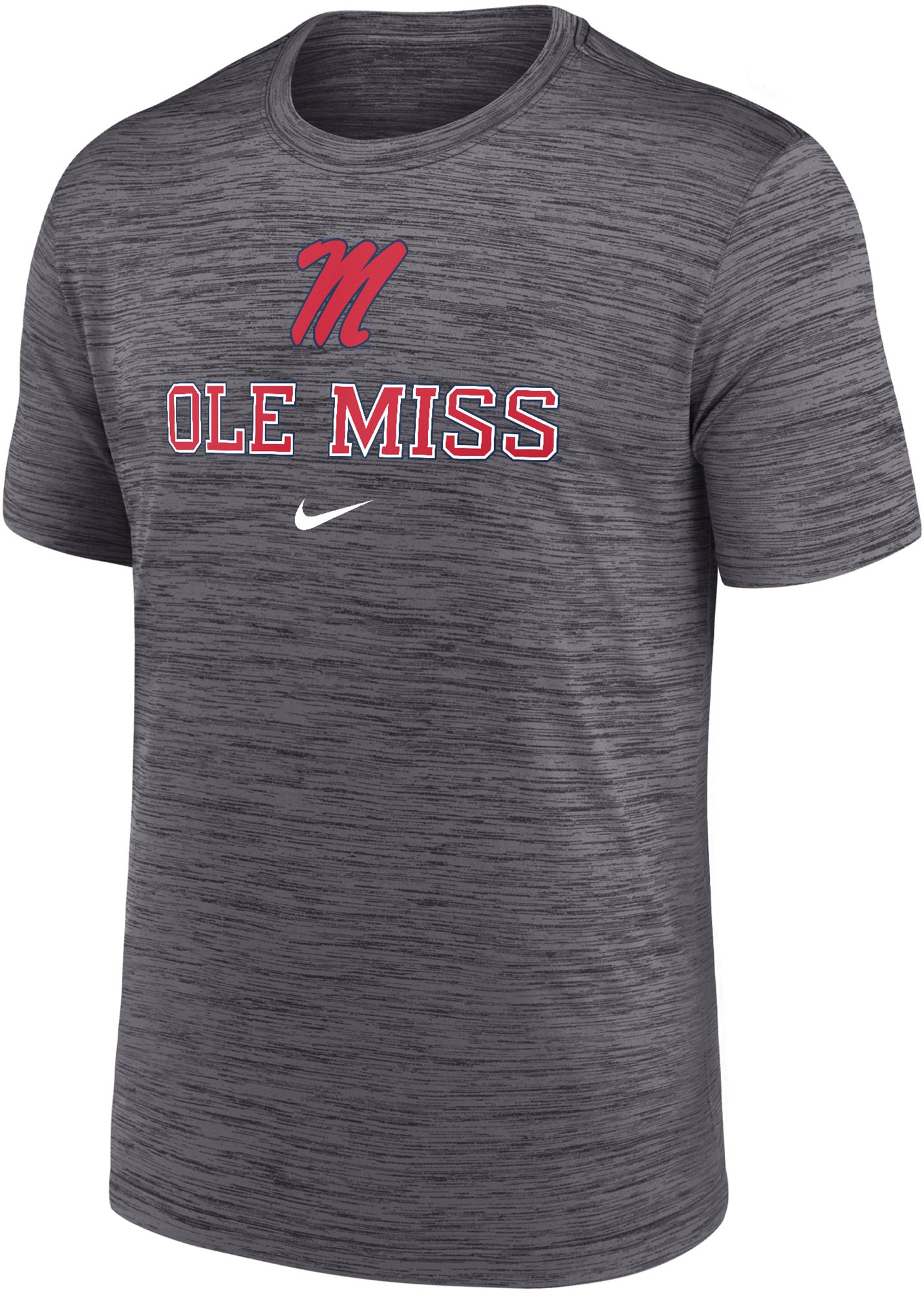 Nike Men's Ole Miss Rebels Grey Dri-FIT Velocity Legend T-Shirt