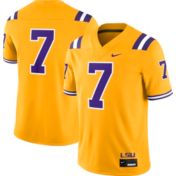 Nike Men's LSU Tigers White Dri-FIT Limited Football Jersey