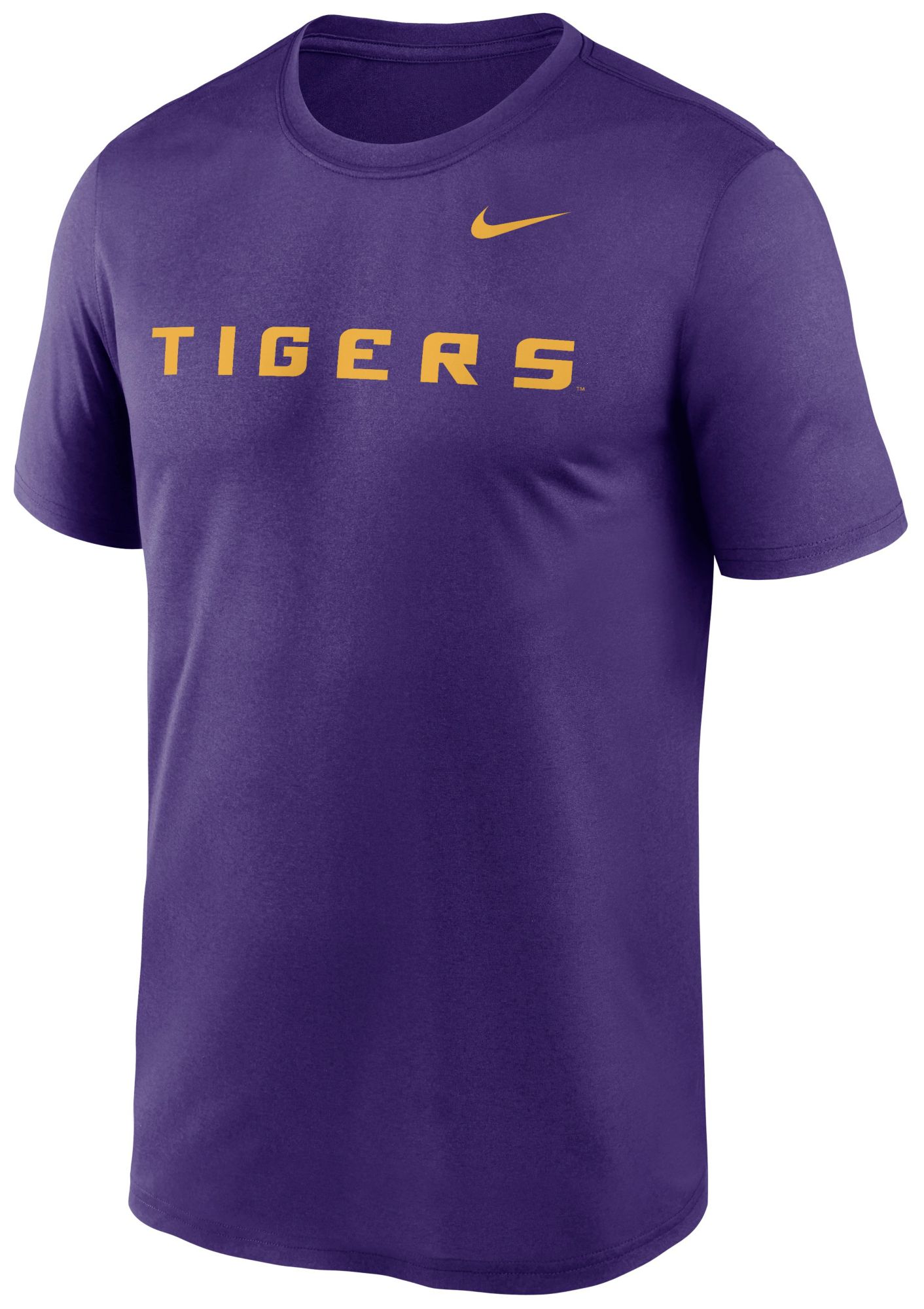 Nike Men's LSU Tigers Purple Dri-FIT Legend Wordmark T-Shirt