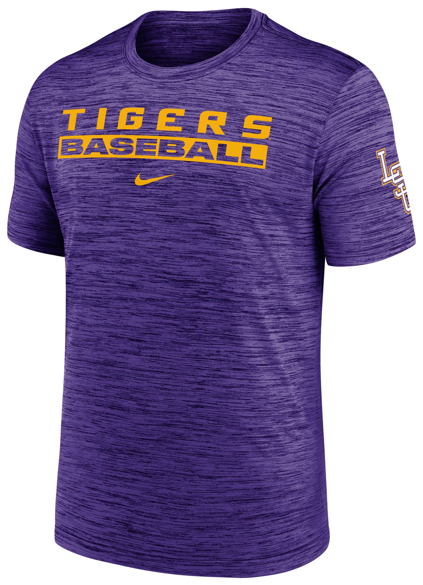 Nike Adult LSU Tigers Baseball Court Purple T-Shirt