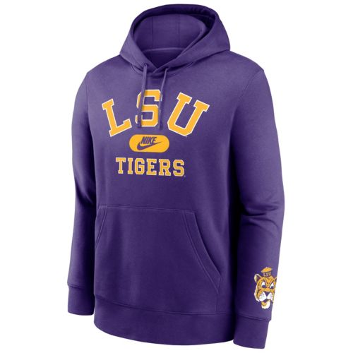 League-Legacy Women's LSU Tigers Grey Cropped Hoodie Dick's