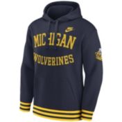 Jordan Men's Michigan Wolverines College Navy Victory Half