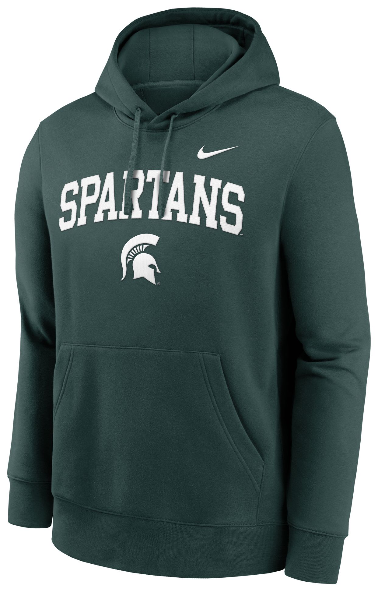 Nike Adult Michigan State Spartans Club Fleece Pro Green Hoodie