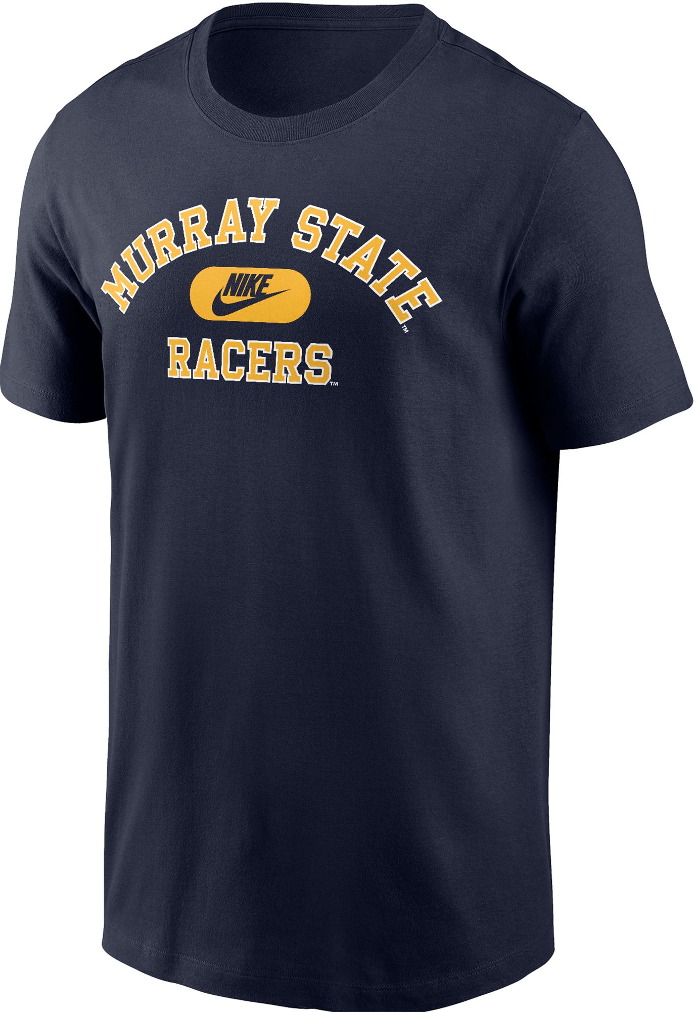 Nike Men's Murray State Racers Navy Blue Core Cotton Logo T-Shirt