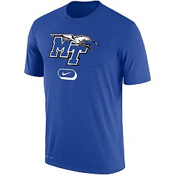 Nike Men's Middle Tennessee State Blue Raiders Blue Dri-FIT Pill Cotton T-Shirt