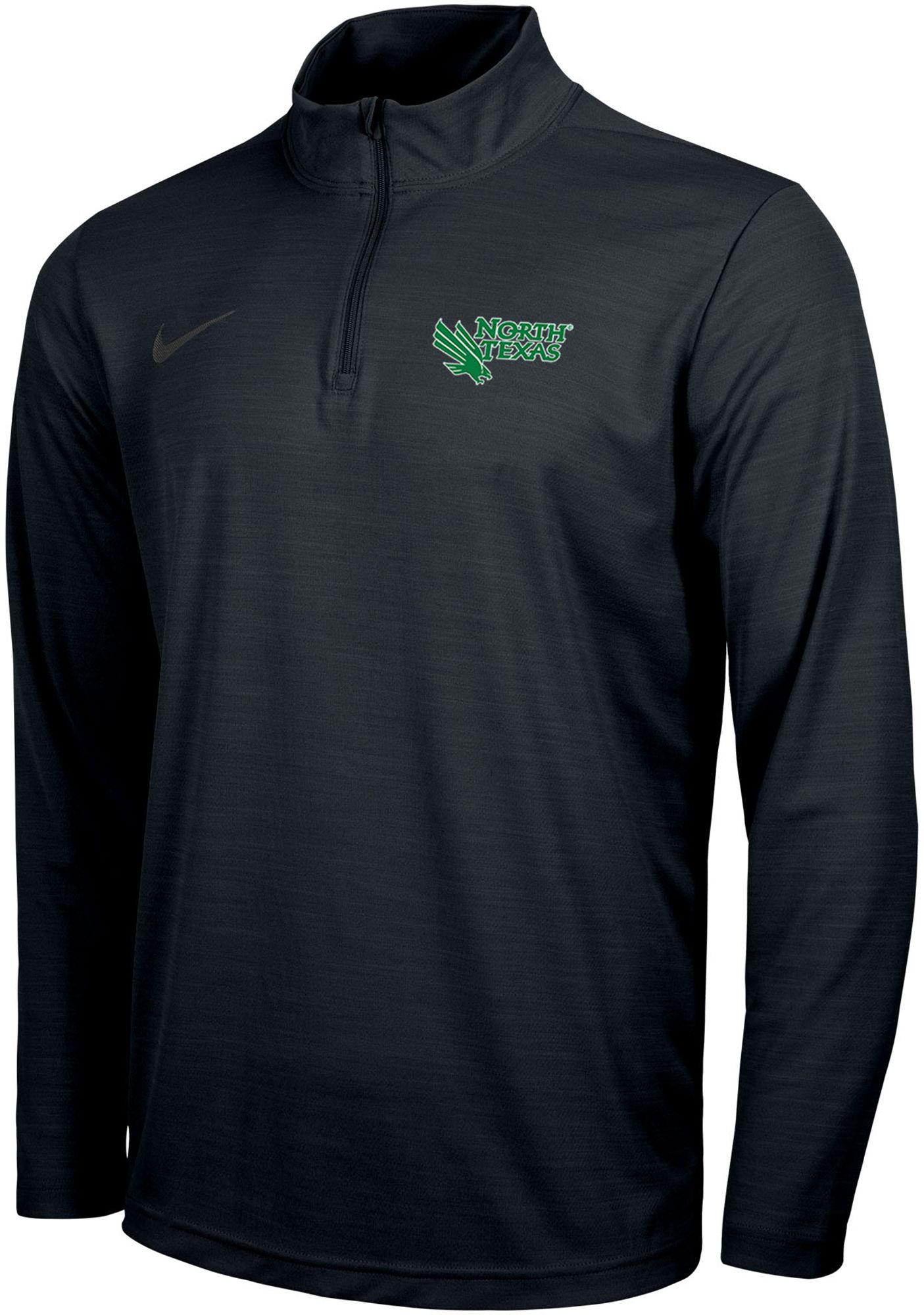 Nike Men's North Texas Mean Green Black Dri-FIT Intensity Quarter-Zip