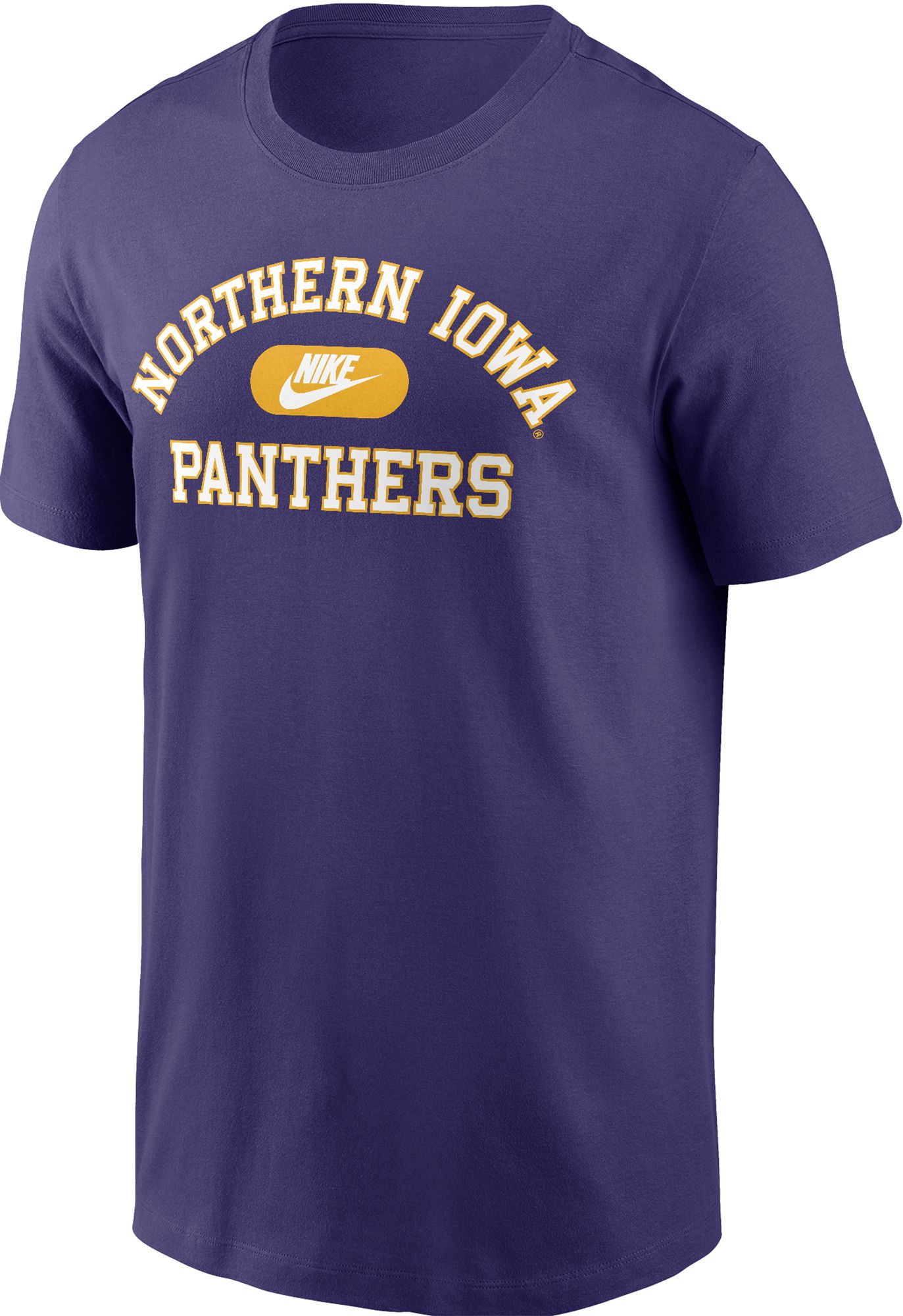 Nike Men's Northern Iowa Panthers  Purple Core Cotton Logo T-Shirt