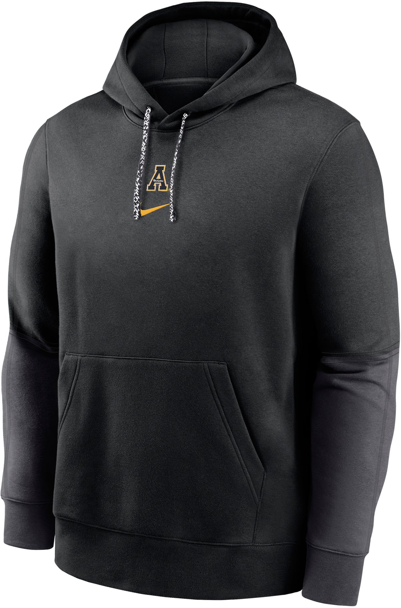 Nike Men's Appalachian State Mountaineers Black Team Issue Club Fleece Hoodie