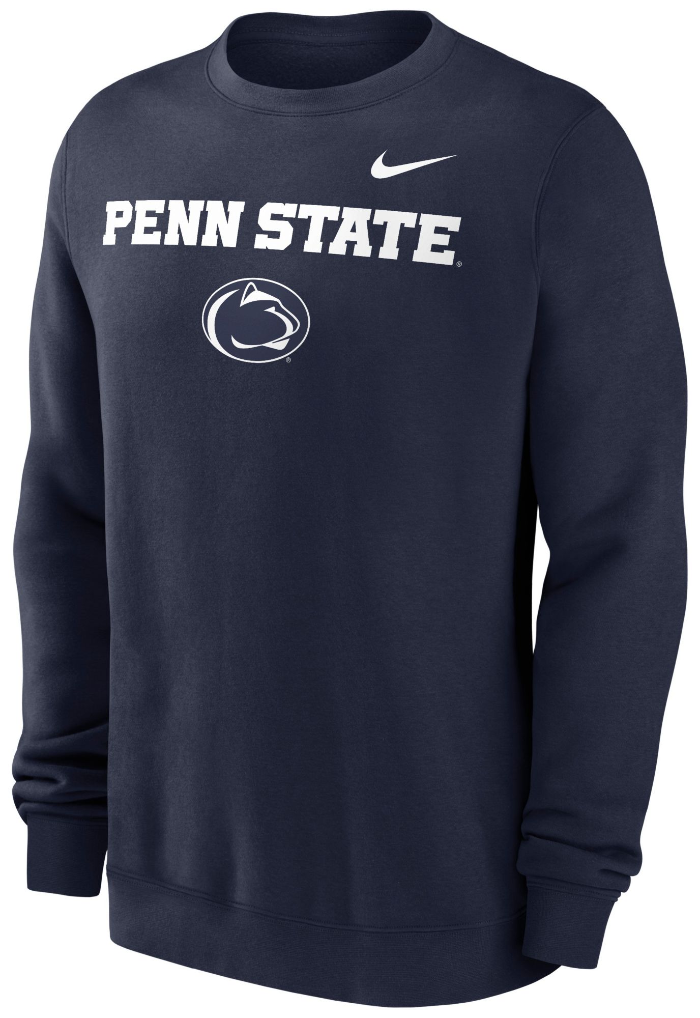 Nike Men's Penn State Nittany Lions Navy Lockup Crew Neck Sweatshirt