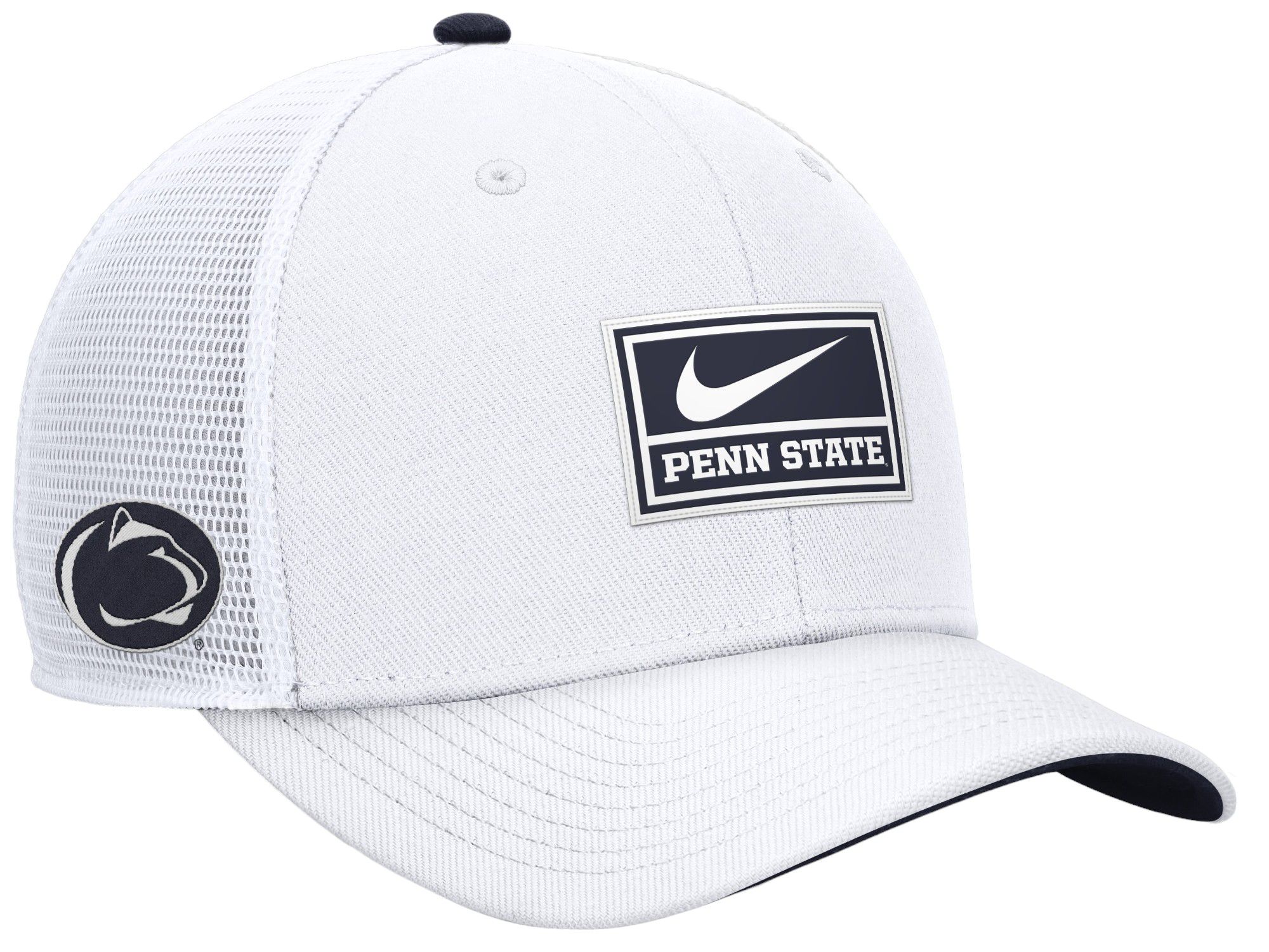 Nike Men's Penn State Nittany Lions White Rise Adjustable Trucker Hat