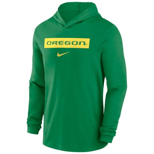 Nike Men's Oregon Ducks Green Coach Quarter-Zip Pullover