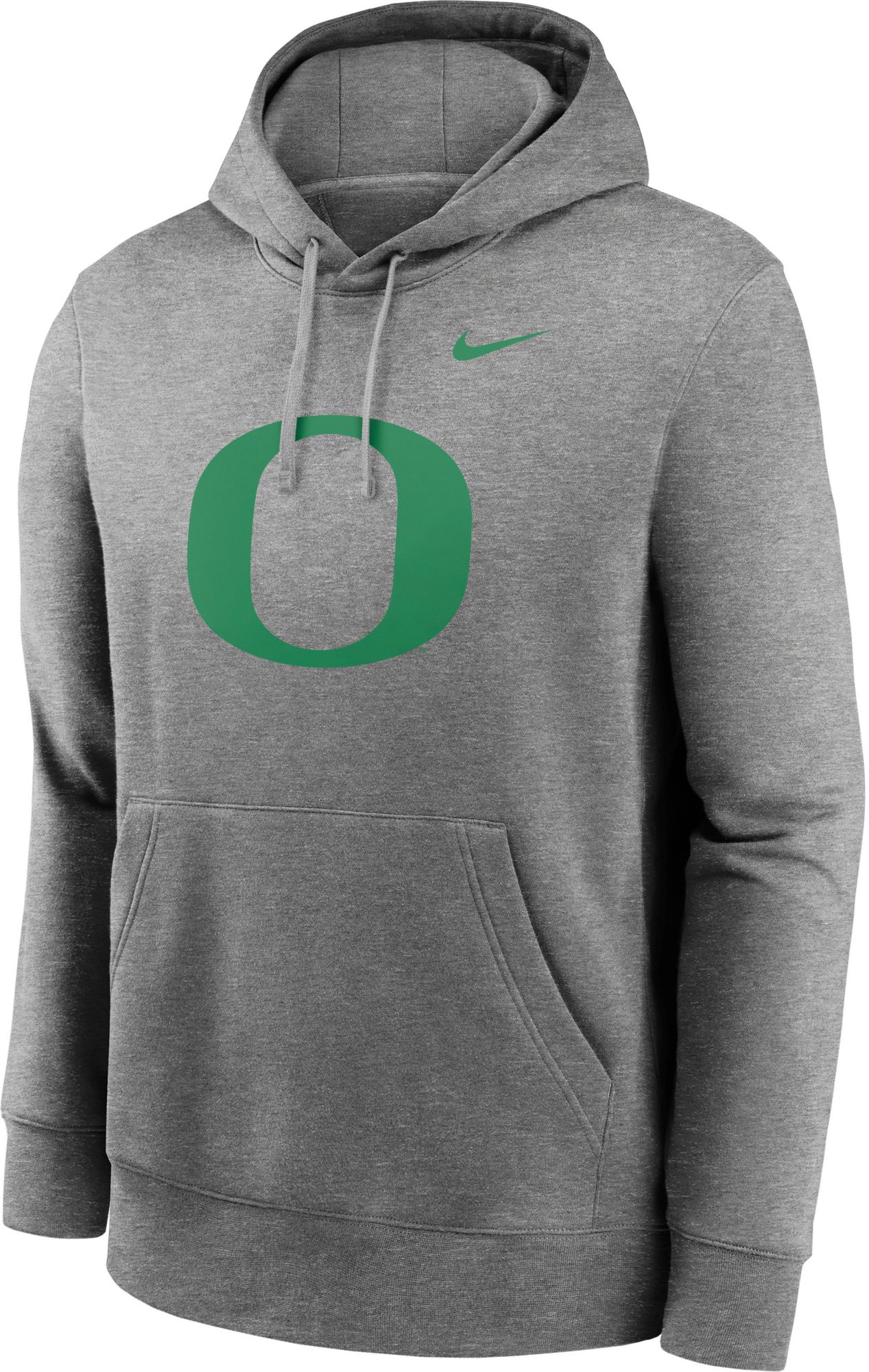 Nike Men's Oregon Ducks Grey Logo Pullover Hoodie