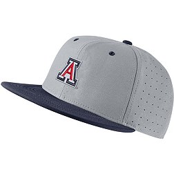Nike Men's Arizona Wildcats Grey Dri-FIT Aero True Baseball Fitted Hat