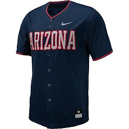 Nike Men's Arizona Wildcats Navy Full Button Replica Baseball Jersey