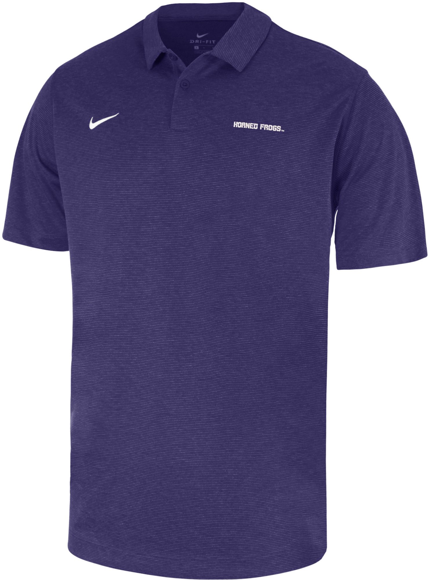 Nike Men's TCU Horned Frogs Purple Heather Polo