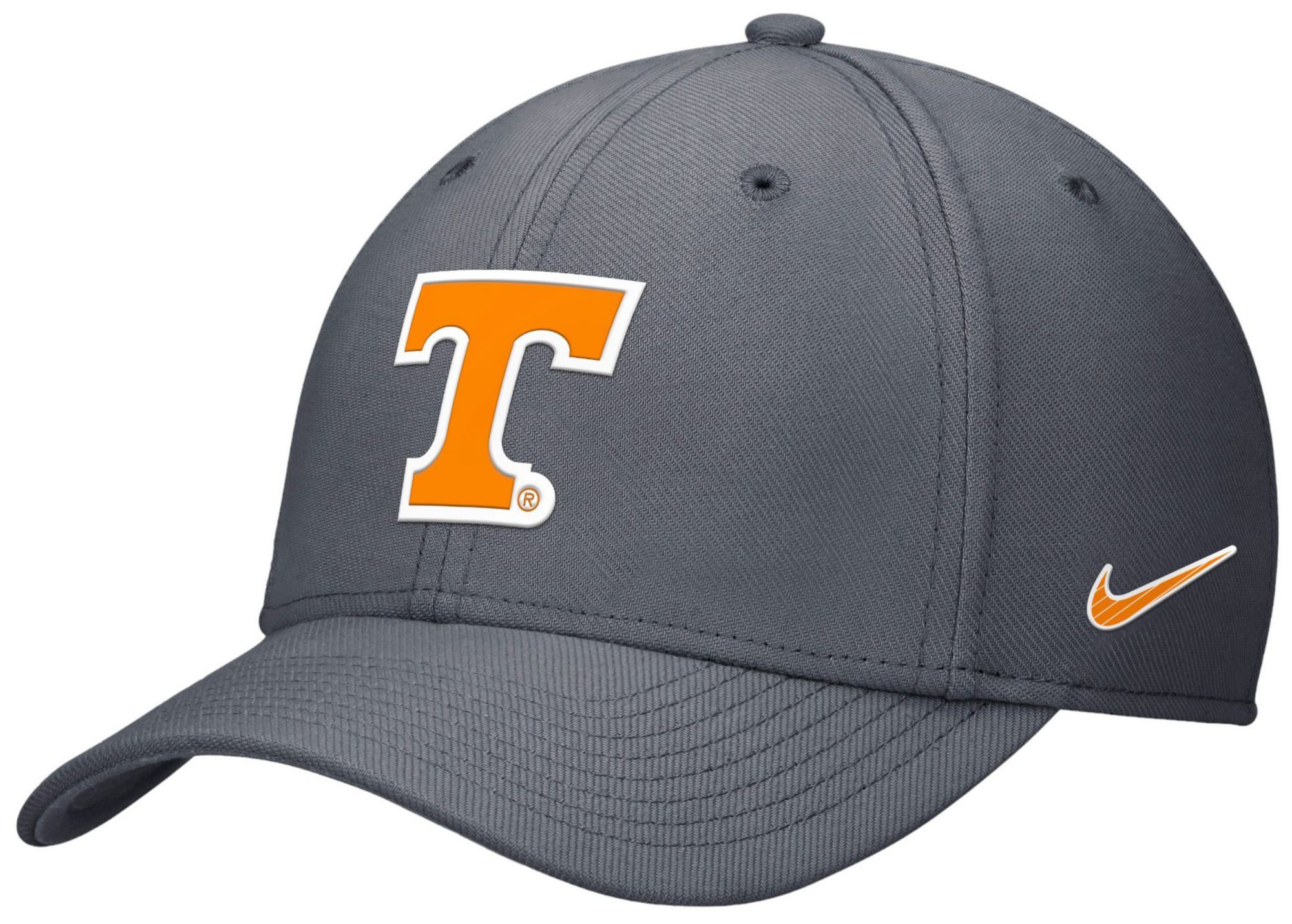 Nike Men's Tennessee Volunteers Grey Rise Swooshflex Hat