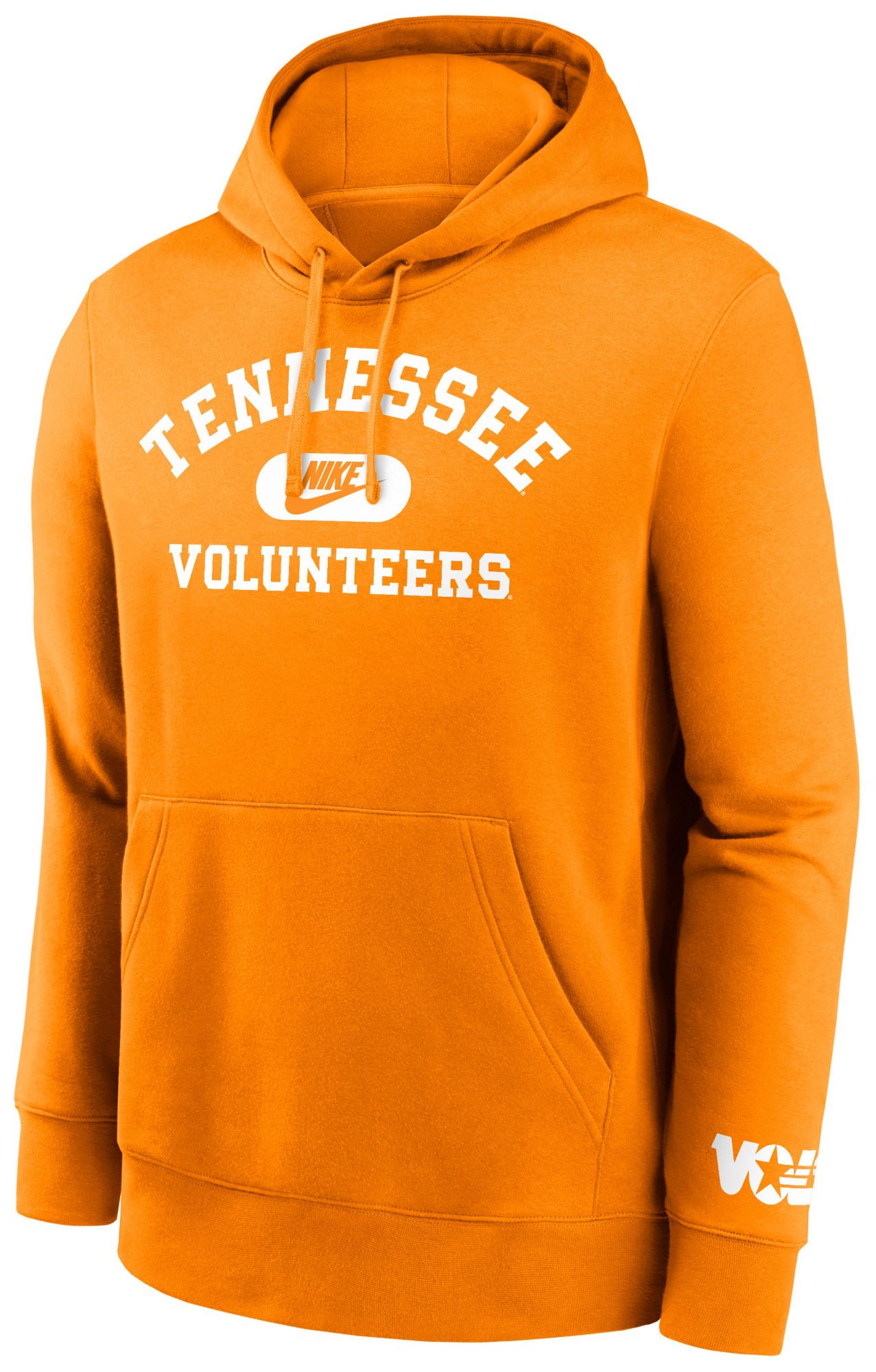 Nike Men's Tennessee Volunteers Tennessee Orange Club Fleece Retro Double-Hit Pullover Hoodie