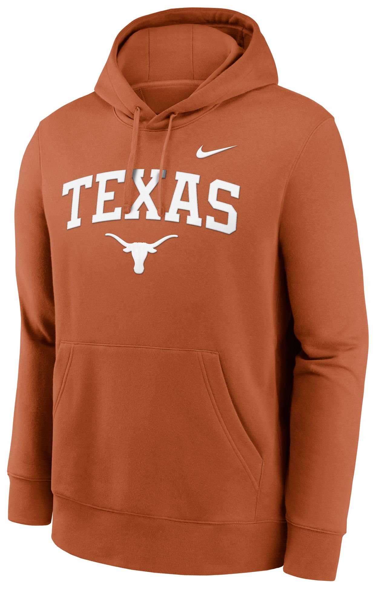 Nike Adult Texas Longhorns Club Fleece Desert Orange Hoodie