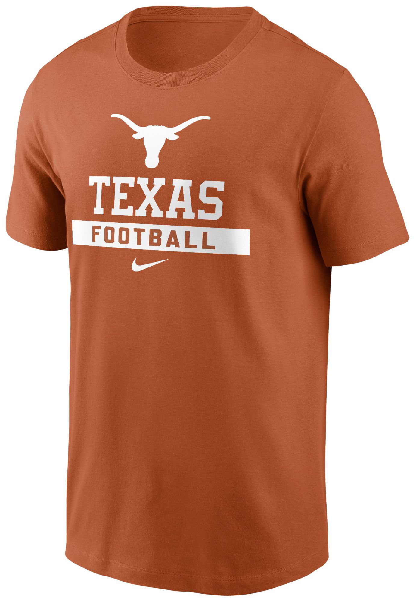 Nike Men's Texas Longhorns Orange Football T-Shirt