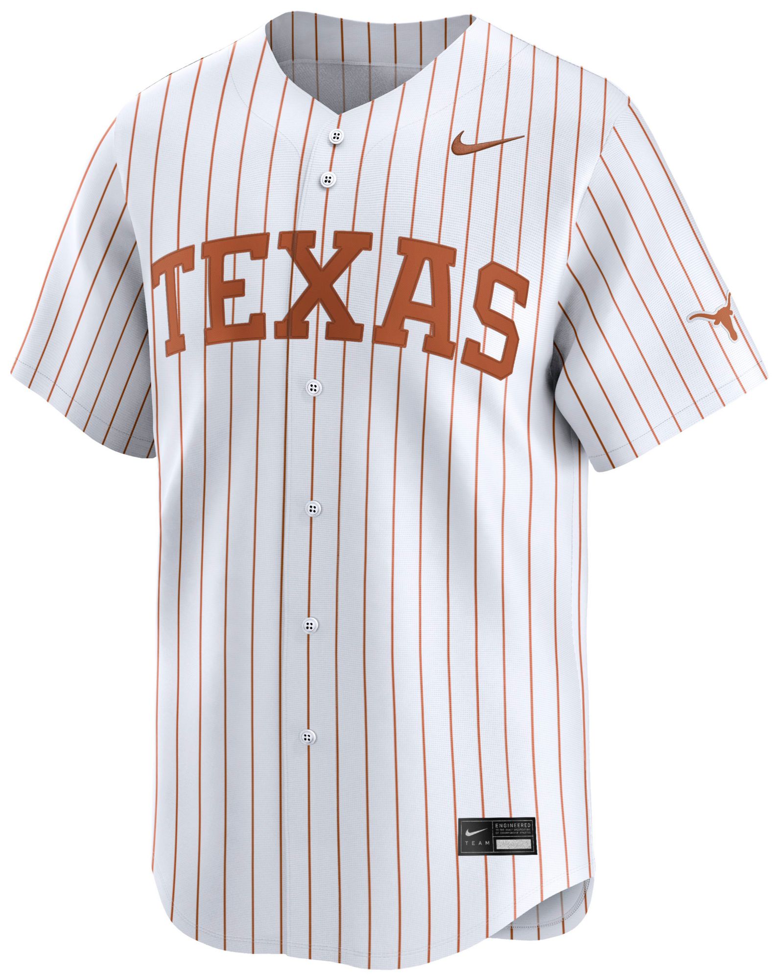 Nike Men's Texas Longhorns White Replica Baseball Jersey