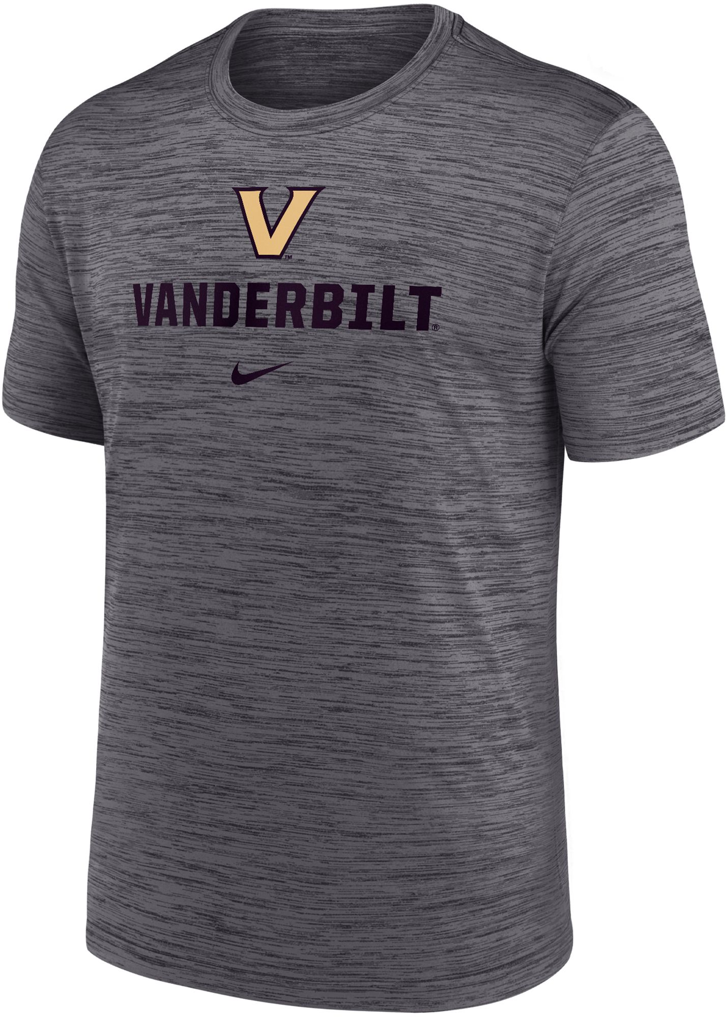 Nike Men's Vanderbilt Commodores Grey Dri-FIT Velocity Legend T-Shirt