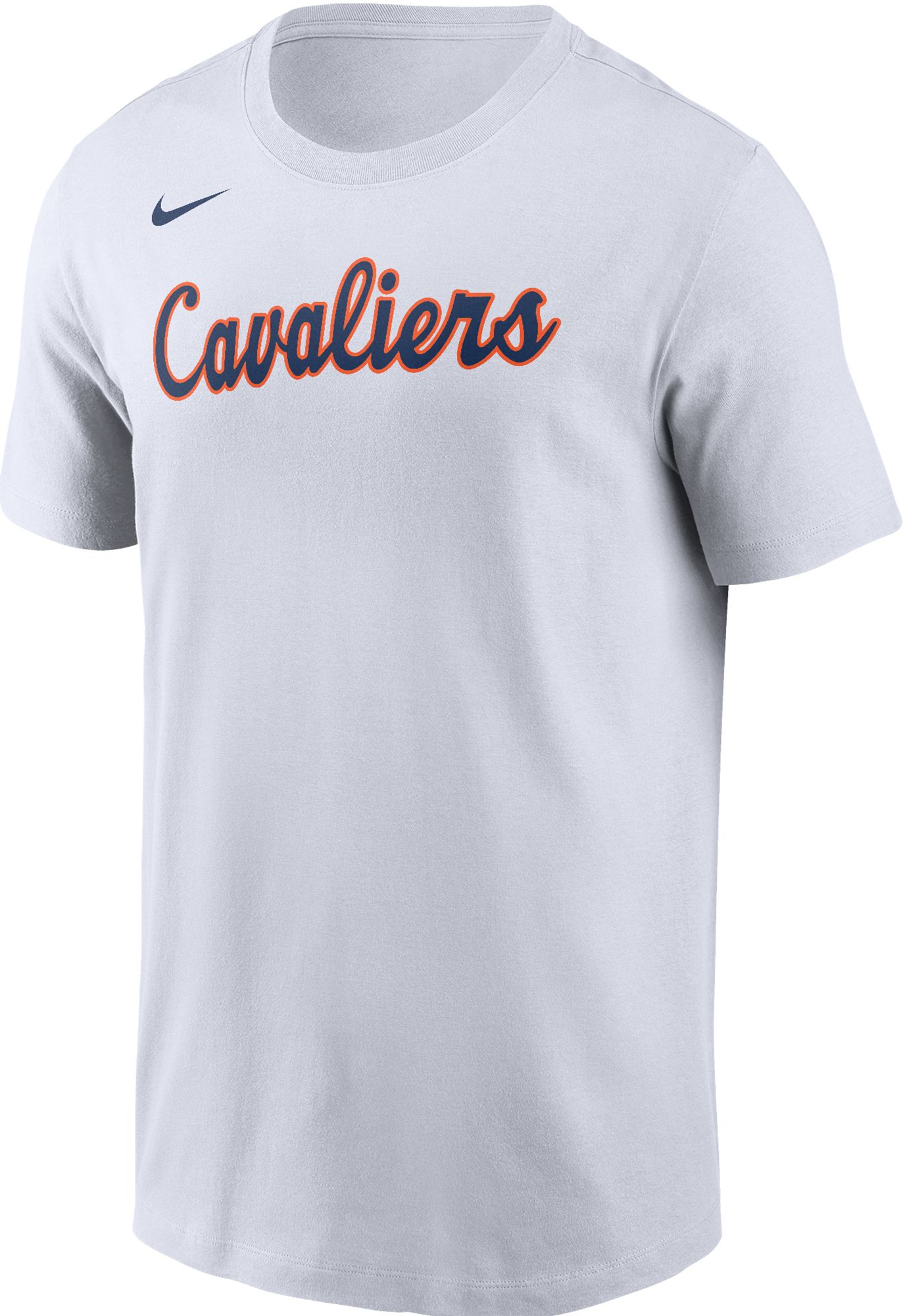 Nike Men's Virginia Cavaliers White Core Cotton Arch Wordmark T-Shirt