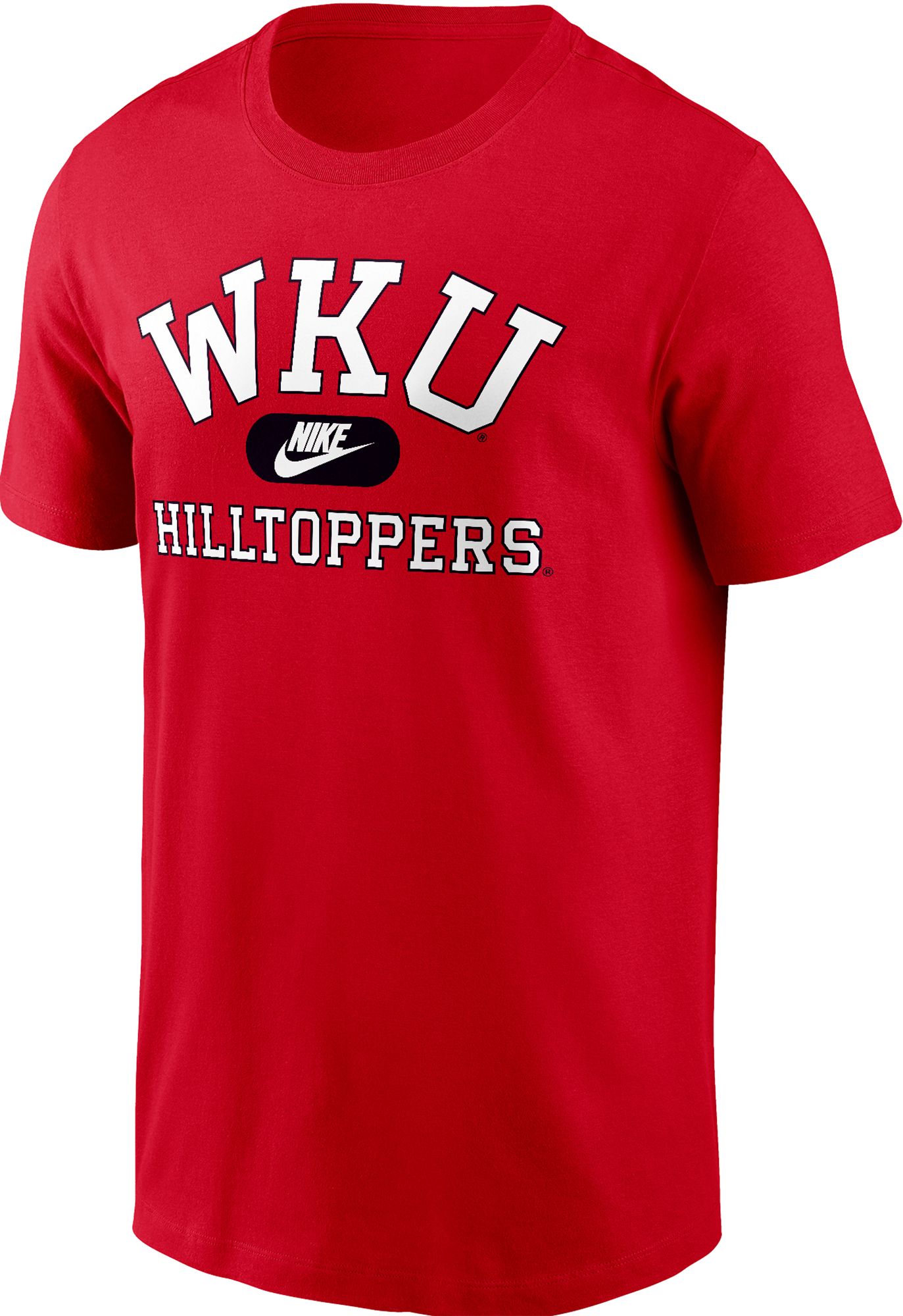 Nike Men's Western Kentucky Hilltoppers Red Core Cotton Logo T-Shirt