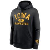 Nike Men's Iowa Hawkeyes Black Club Fleece Pullover Hoodie