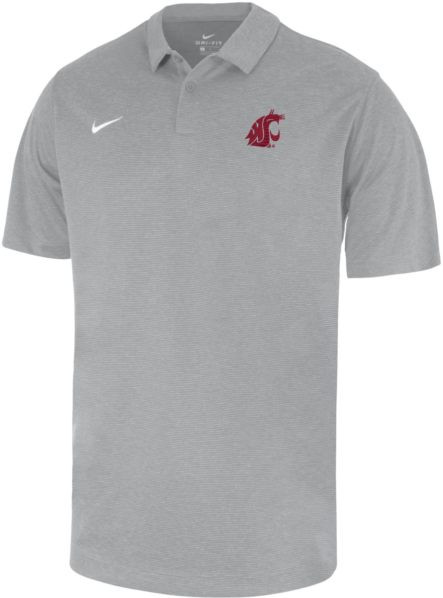 Nike Men's Washington State Cougars Grey Heather Polo