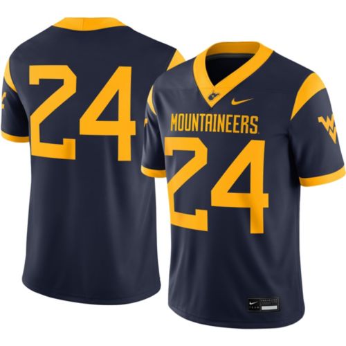 Nike Men's West Virginia Mountaineers Geno Smith #12 Navy Replica