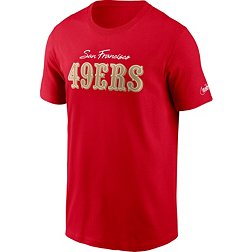 Nike Men's San Francisco 49ers Team Wordmark Red T-Shirt