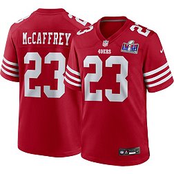 Nike Men's Super Bowl LVIII Bound Patch San Francisco 49ers Christian McCaffrey #23 Red Game Jersey