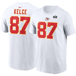 Nike Men's 2024 Super Bowl LVIII Bound Patch Kansas City Chiefs Travis Kelce #87 T-Shirt