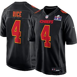 Nike Men's Super Bowl LVIII Bound Patch Kansas City Chiefs Rashee Rice #4 Game Jersey