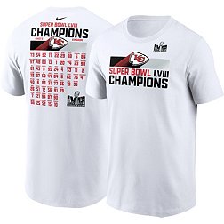Nike Men's Super Bowl LVIII Champions Kansas City Chiefs Roster T-Shirt