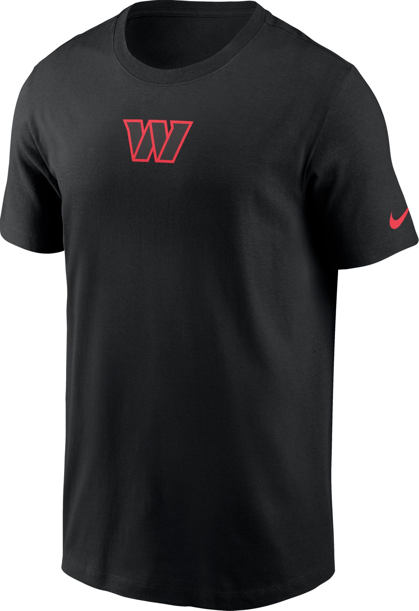 Nike Men's Washington Commanders Color Pop Black Short Sleeve T-Shirt