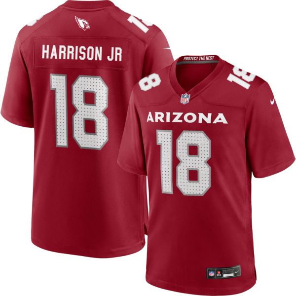 Nike Men's Arizona Cardinals Marvin Harrison Jr. #18 Red Game Jersey