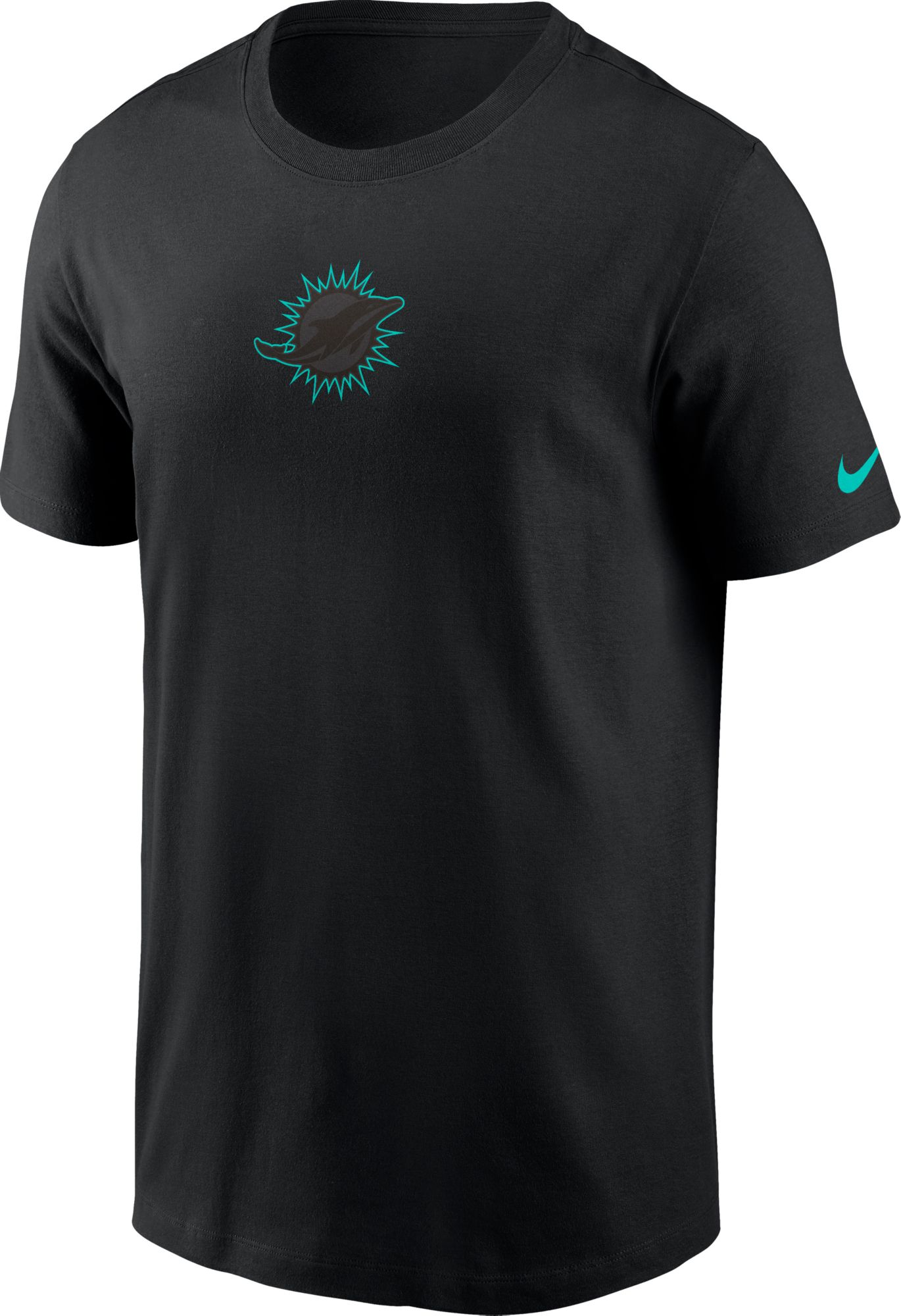 Nike Men's Miami Dolphins Color Pop Black Short Sleeve T-Shirt