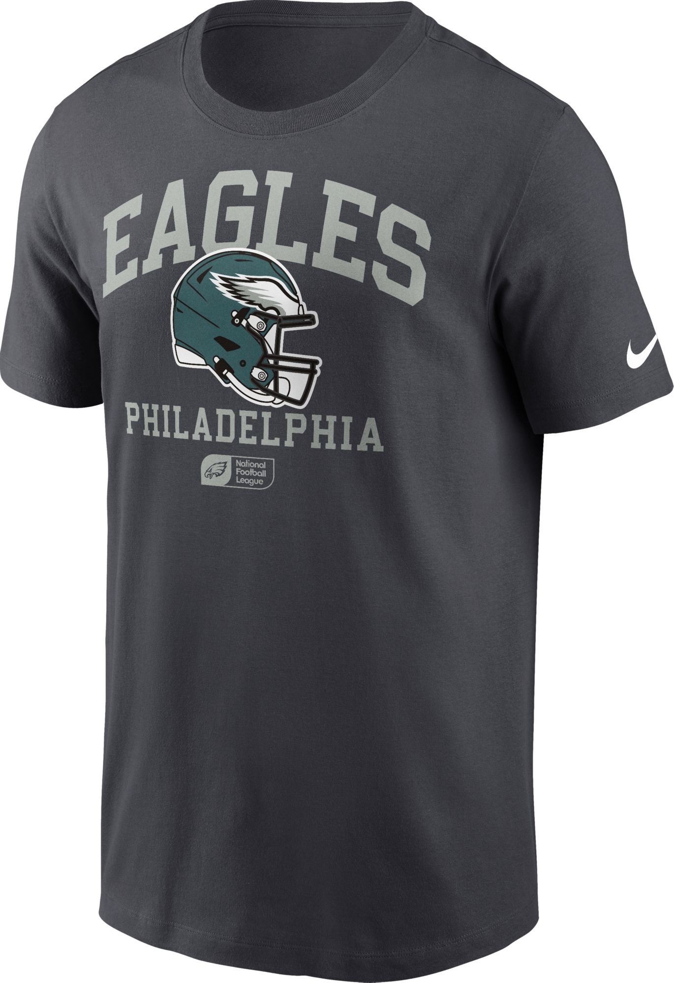 Nike Adult Philadelphia Eagles Helmet Logo Anthracite T-Shirt