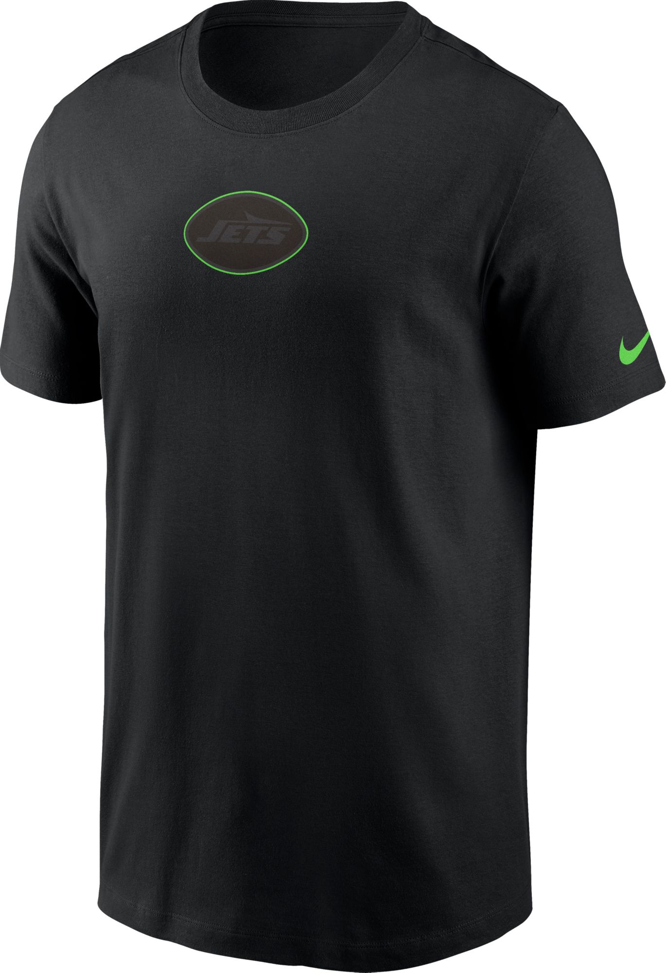 Nike Men's New York Jets Color Pop Black Short Sleeve T-Shirt