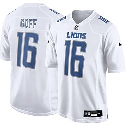 Nike Men's Detroit Lions Jared Goff #16 White Game Jersey