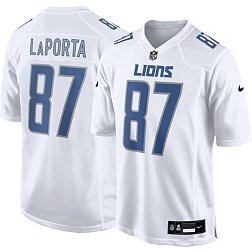 Nike Men's Detroit Lions Sam LaPorta #87 White Game Jersey